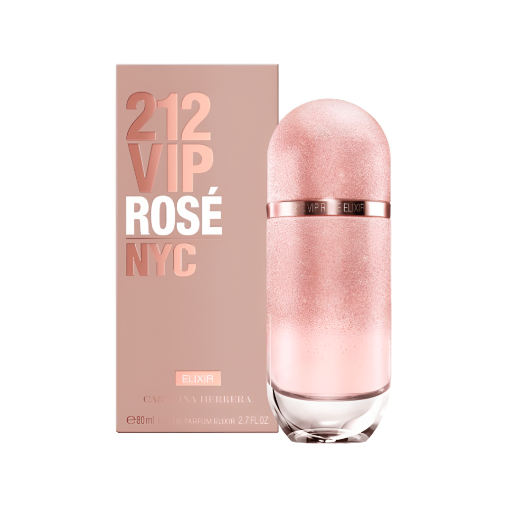 Perfume 212 Vip Rose Elixir De Carolina Herrera Para Mujer 80 ml