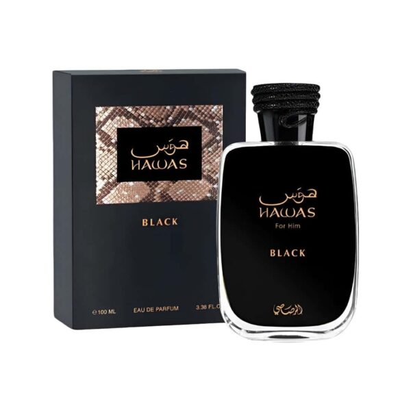 Perfume Hawas Black De Rasasi Para Hombre de 100 ml